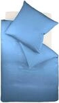Bettw&auml;sche FLEURESSE "Colours in 135x200, 155x220 oder 200x200 cm", blau (denim),