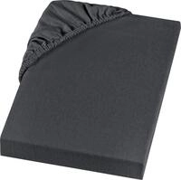 Spannbettlaken SETEX "Feinbiber in Gr. 70x140, 90x200, 140x200 oder 180x200 cm", grau