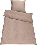 Bettw&auml;sche SETEX "Chambray", beige (marzipan), B/L: 135cm x 200cm, 1 Stk., 1 Stk.,