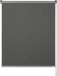 Seitenzugrollo "Thermorollo Martha", grau (anthrazit), B:75cm H:150cm, Polyester,