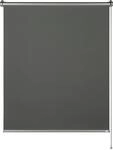Seitenzugrollo "Thermorollo Martha", grau (anthrazit), B:60cm H:150cm, Polyester,