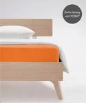 Spannbettlaken FLEURESSE "Comfort", orange, B:180cm, Jersey-Elasthan, Obermaterial: