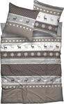 Bettw&auml;sche CASATEX "Garmisch", beige, B/L: 155cm x 220cm, 1 Stk., 1 Stk., Biber,