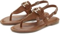 Zehentrenner VIVANCE "Sommerschuh", Damen, Gr. 41, braun (camelfarben), Obermaterial: