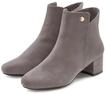 Stiefelette LASCANA "Herbststiefelette, Ankle Boots, Stiefel", Damen, Gr. 35, grau