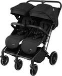 Zwillingsbuggy BABYGO "Zwillingskinderwagen GOTwice", Baby, schwarz, Kinderwagen