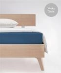 Spannbettlaken FLEURESSE "Colours in Gr. 90x200, 140x200 oder 180x200 cm", blau