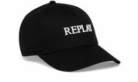 Baseball Cap REPLAY "COMPONENTE NATURALE", Herren, schwarz, Baumwolle, Caps Baseball