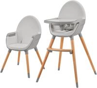 Hochstuhl KINDERKRAFT "FINI 2", Baby, Gr. B/H/T: 55cm x 96cm x 58,5cm, grau, St&uuml;hle