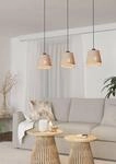 EGLO H&auml;ngeleuchte "TABLEY Pendellampe, Stahl und Textil, E27, IP20, Esszimmerlampe,