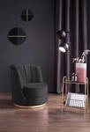 Drehsessel SALESFEVER "Komfortabler Drehsessel mit Stil", schwarz, B:68cm H:77cm