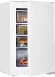 EXQUISIT Einbaugefrierschrank "EGS101-080E", Energieeffizienz: E, silber (wei&szlig;),