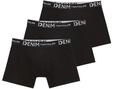 Boxershorts TOM TAILOR DENIM, Herren, Gr. M, 3 Stk., schwarz, Jersey, Obermaterial: