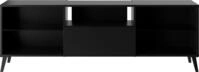 TV-Board FMD "Dark", schwarz, B:153,5cm H:40cm T:31,7cm, Sideboards, TV-Board,