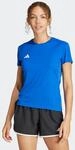 Laufshirt ADIDAS PERFORMANCE "ADIZERO E TEE", Damen, Gr. L, blau (royal blau),
