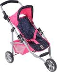 Puppenbuggy CHIC2000 "Jogging-Buggy Lola", blau (konfetti pink), Puppenwagen,