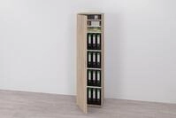 Mehrzweckschrank FMD "Inca 1", braun (eiche), B:50cm H:184cm T:34,5cm, Holzwerkstoff,