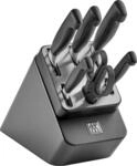 Messerblock ZWILLING "**** VIER STERNE", grau (anthrazit), Messerbl&ouml;cke,