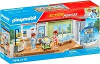 Konstruktions-Spielset PLAYMOBIL "Entbindungsstation (71616), Action Heroes", bunt,