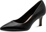 Pumps TAMARIS, Damen, Gr. 37, schwarz, Glattleder, unifarben, Schuhe Pumps,