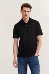 Poloshirt BUGATTI "Basic Essential", Herren, Gr. L, schwarz, 100% Baumwolle, normal,