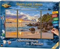 Malen nach Zahlen SCHIPPER "Meisterklasse Triptychon - Abendstimmung im Paradies",