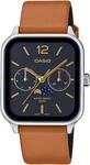 Quarzuhr, braun (cognacfarben, schwarz), CASIO TIMELESS COLLECTION,...