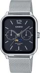 Quarzuhr, silber (silberfarben, schwarz), CASIO TIMELESS COLLECTION, Armbanduhren,