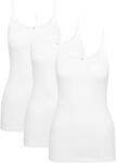 Unterhemd TRIUMPH "Katia", Damen, Gr. 38, N-Gr, wei&szlig; (3x wei&szlig;), Single Jersey,