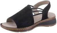 Riemchensandale ARA "HAWAII", Damen, Gr. 35, blau (dunkelblau), Veloursleder, Schuhe