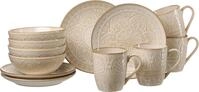 Fr&uuml;hst&uuml;cks-Geschirrset RITZENHOFF & BREKER "Omara", beige, 12 Stk., Steingut,