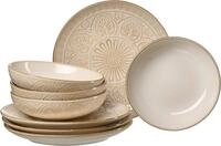 Tafelservice RITZENHOFF & BREKER "Omara", beige, 8 Stk., Steingut,...