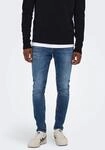 Skinny-fit-Jeans ONLY & SONS "Warp", Herren, Gr. 30, L&auml;nge 34, blau (blau...