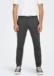 Stoffhose ONLY & SONS, Herren, Gr. 32, L&auml;nge 32, schwarz, Web, Obermaterial:...