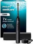 Elektrische Zahnb&uuml;rste PHILIPS SONICARE "Series 5300", schwarz,
