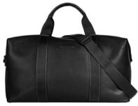 Reisetasche BUGATTI "ELSA", Gr. B/H/T: 46cm x 24cm x 22cm onesize, schwarz, Leder,