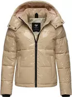 Steppjacke RAGWEAR "Winterjacke Roobie", Damen, Gr. XS, grau (taupe), Obermaterial: