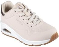 Sneaker SKECHERS "UNO GOLDEN AIR", M&auml;dchen, Gr. 36, beige, Lederimitat, Schuhe