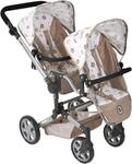Puppen-Zwillingsbuggy CHIC2000 "Linus Duo", rosa (b&auml;rchen beige), Puppenwagen,