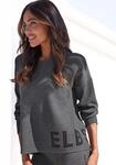 Strickpullover ELBSAND, Damen, Gr. 32/34, grau (anthrazit), Obermaterial: 50%