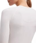 Langarmshirt FALKE "FALKE Langarmshirt", Kinder, Gr. XS, wei&szlig; (wei&szlig; (2860)), Shirts