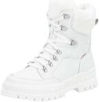 Winterboots RIEKER, Damen, Gr. 36, Schurwolle, wei&szlig;, Leder, Textil, Schuhe