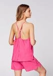 Spaghettitop CHIEMSEE, Damen, Gr. XS (32), rosa (fandango pink), 100% Leinen,