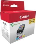 CANON Tintenpatrone "CLI-521 C/M/Y Multipack", bunt (cyan, magenta, gelb),
