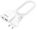 USB-Ladeger&auml;t HAMA "USB Netzteil mit 1,9 m langem Kabel, 3,5A, 1x USB A, 1x USB C,