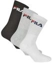 Kurzsocken FILA "Socken 3er Pack", Damen, Gr. 35-38, bunt (classic mix (schwarz,