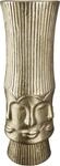 Dekovase GILDE "Face", gold (goldfarben), B:14cm H:45,5cm T:14cm, Aluminium, Vasen,