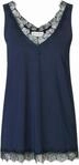 Spitzentop ROSEMUNDE "Billie Tank Top", Damen, Gr. 34, blau (dunkelblau), Web,
