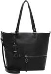 Shopper TAMARIS "Shopper TAS Nele", Damen, Gr. B/H/T: 43cm x 32cm x 16cm 0, schwarz