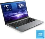 CSL Notebook "R'Evolve C15 v4 Windows 11", silber, 8 GB RAM 4.000 GB SSD, N-Reihe,